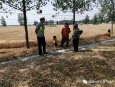 老鄉(xiāng)們，咱渦陽(yáng)交警溫馨提醒：曬麥別占道